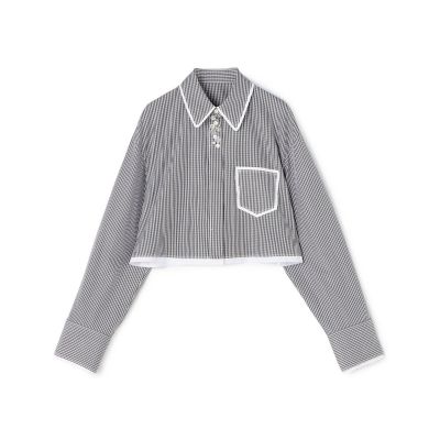 tomorrowland  クロップドシャツ コンパクトプレーンコットン クロップドシャツ | maison TOMORROWLAND