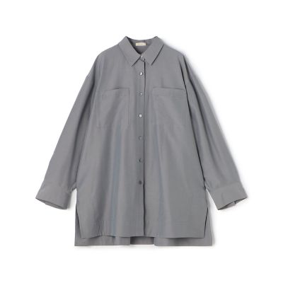 ＜maison TOMORROWLAND＞【予約商品１０月上旬以降順次お届け】コットンシルクポプリン　チュニックシャツ
