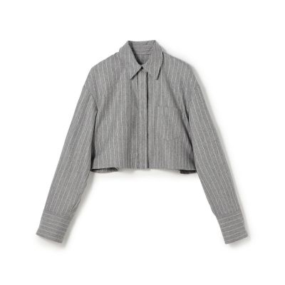 ＜maison TOMORROWLAND＞【予約商品１０月下旬以降順次お届け】ウールポプリンメルトン　クロップドシャツ
