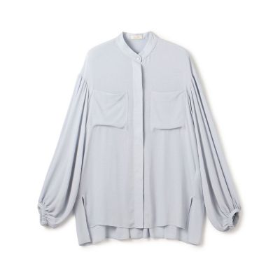 ＜maison TOMORROWLAND＞【予約商品１０月下旬以降順次お届け】ダブルクレープ　チュニックブラウス