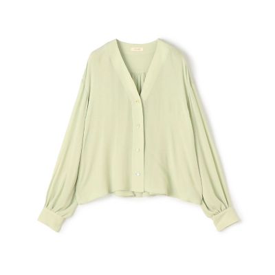 ＜maison TOMORROWLAND＞【予約商品１０月下旬以降順次お届け】ダブルクレープ　Ｖショートブラウス