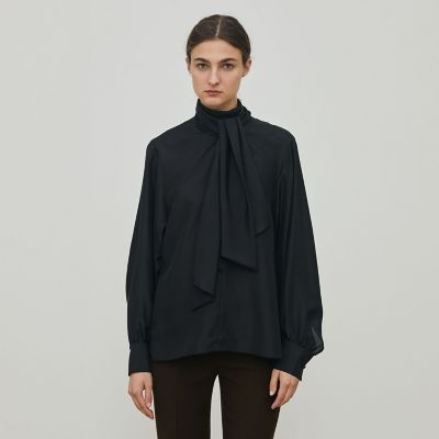 シルクハブタエ ボリュームタイブラウス | maison TOMORROWLAND/メゾン