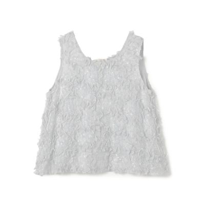 ＜maison TOMORROWLAND＞ブルームエンブロイダリー　スリーブレスブラウス