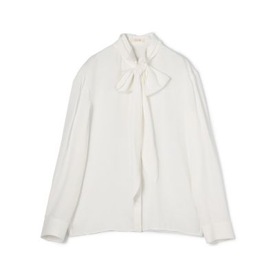 ＜maison TOMORROWLAND＞ハイツイストレーヨン　ボウタイドレスブラウス