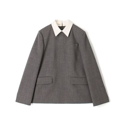 ＜maison TOMORROWLAND＞ウールジョーゼット　プルオーバーブラウス