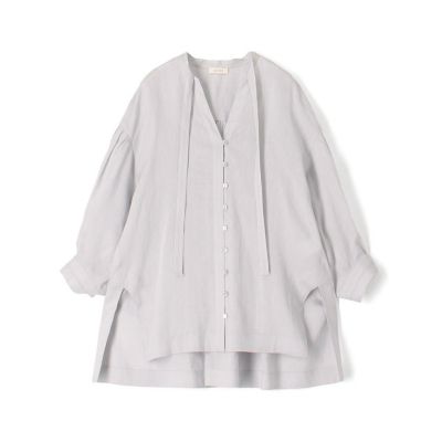 ＜maison TOMORROWLAND＞【予約商品６月上旬以降順次お届け】リネンラミーシルク　ミドルパフスリーブブラウス