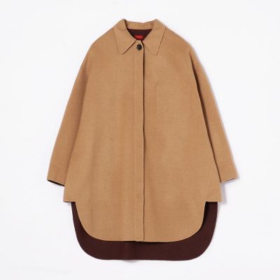 最適な材料 ダブルフェイスシャギー ビッグシャツ | maison TOMORROWLAND トップス