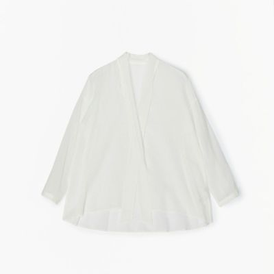 コットン　ボウタイブラウス