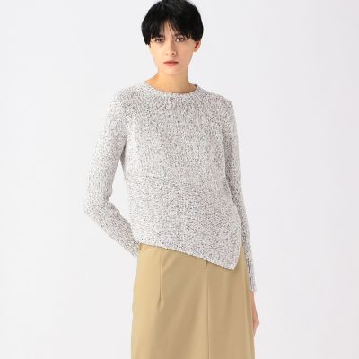プリンテッドコットン　アシンメトリープルオーバー