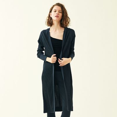 ハイツイストレーヨンナイロン　ロングカーディガン