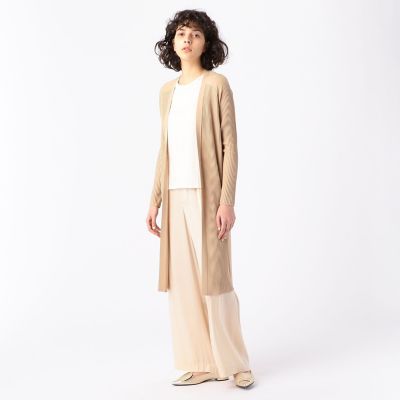 ハイツイストレーヨンナイロン　ロングカーディガン
