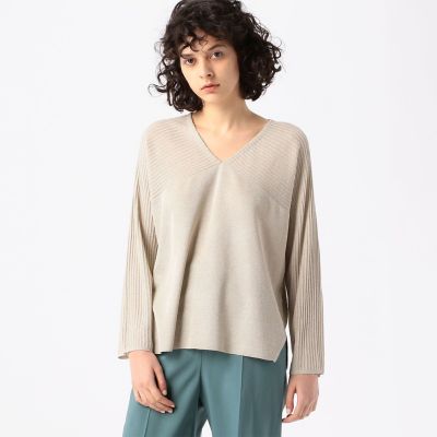 ハイツイストレーヨンナイロン　Ｖネックプルオーバー