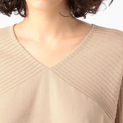 ハイツイストレーヨンナイロン　Ｖネックプルオーバー