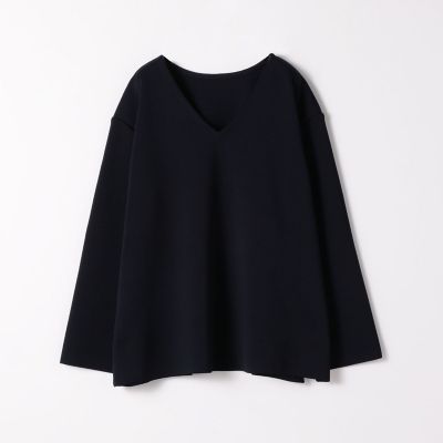 スムースニット　Ｖネックプルオーバー