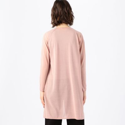 ハイツイストコットンシルク　ロングカーディガン