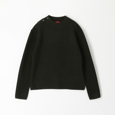 ベーシックミラノリブ　モックネックプルオーバー