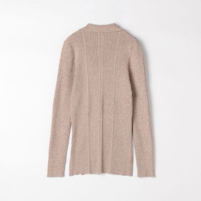 コットンナイロンリブ スキッパープルオーバー | maison