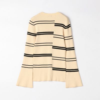 コットンナイロンリブ　クルーネックプルオーバー