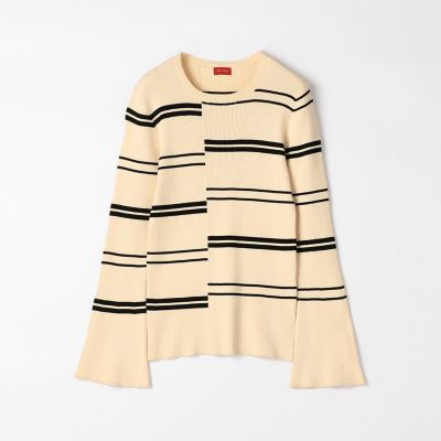 コットンナイロンリブ　クルーネックプルオーバー