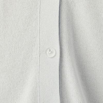 レーヨンナイロンストレッチ　アシンメトリーカーディガン