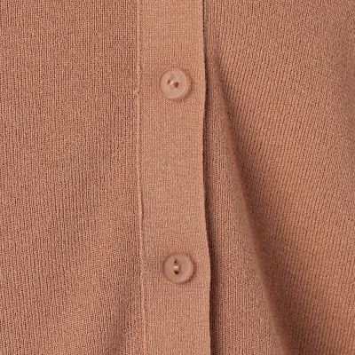 レーヨンナイロンストレッチ　アシンメトリーカーディガン