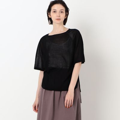 シアーコットンギマ　ラグランスリーブプルオーバー