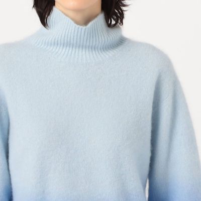カシミヤファータートルネックプルオーバー