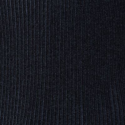 ウーステッドウールシルクリブ　ボートネックプルオーバー