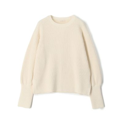 コットンポリエステルコイルヤーン　クルーネックプルオーバー