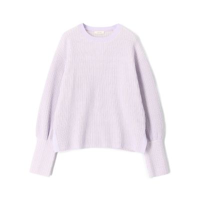 コットンポリエステルコイルヤーン　クルーネックプルオーバー