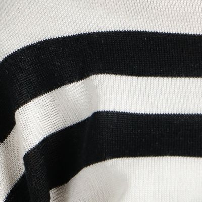 シルクプレーンステッチ　ボートネックプルオーバー