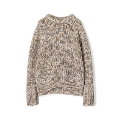 ペインテッドヤーン　クルーネックプルオーバー