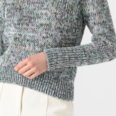 ペインテッドヤーン　クルーネックプルオーバー