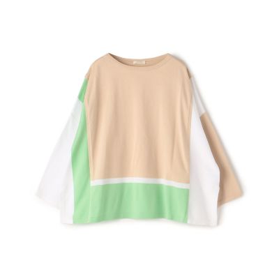 コンパクトコットン　ワイドプルオーバー