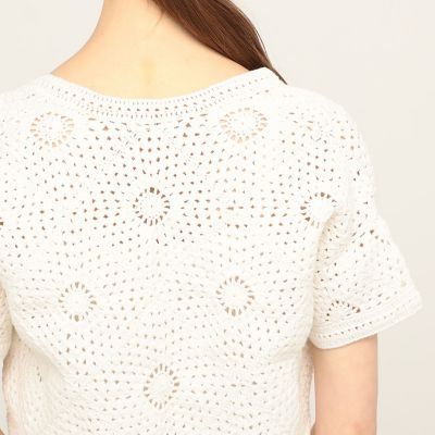 コットンクロシェット　ショートボレロ