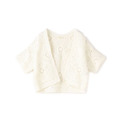 コットンクロシェット　ショートボレロ