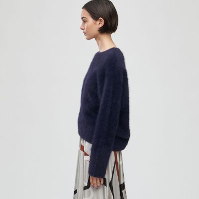 フォックスカシミヤ クルーネックプルオーバー | maison