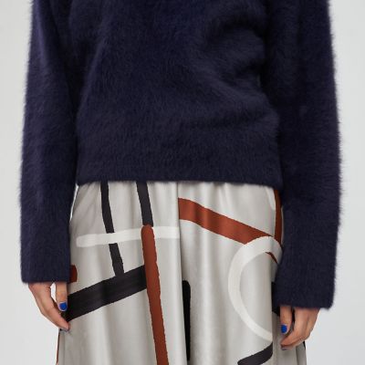 フォックスカシミヤ　クルーネックプルオーバー