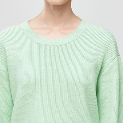 セミウーステッドウール　クルーネックプルオーバー