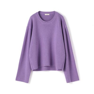 セミウーステッドウール クルーネックプルオーバー | maison