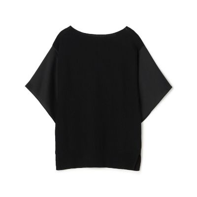 ＜maison TOMORROWLAND＞ファブリックコンビ　ボートネックプルオーバー