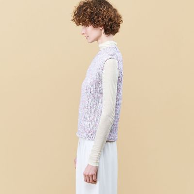 ペインテッドヤーン　クルーネックベスト