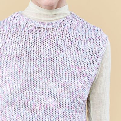 ペインテッドヤーン　クルーネックベスト