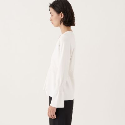 マットレーヨンストレッチ Vネックカーディガン | maison