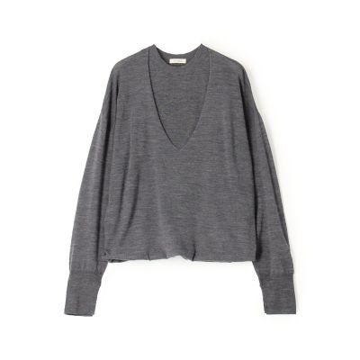 ＜maison TOMORROWLAND＞ウーステッドウール　レイヤードプルオーバー