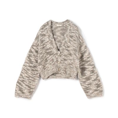 ＜maison TOMORROWLAND＞ファンシースラブヤーン　Ｖネックカーディガン