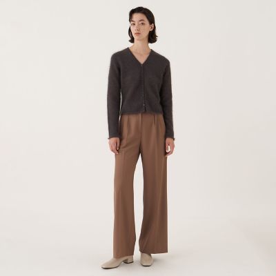 スーパーキッドモヘヤシルク Vネックカーディガン | maison