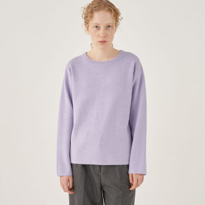 ウールポリエステル クルーネックプルオーバー | maison TOMORROWLAND