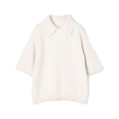 フォックスカシミヤ　シャツカラープルオーバー