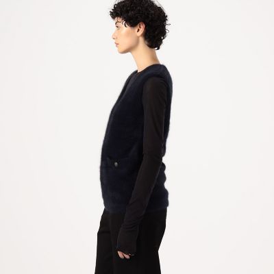 フォックスカシミヤ　Ｖネックベスト